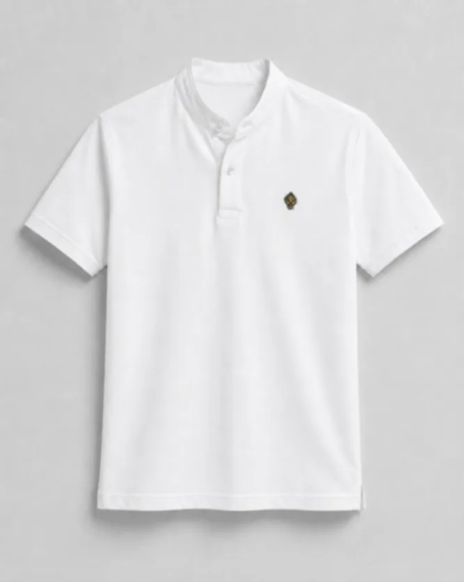 REMERA HENLEY M/C BLANCA CROWNED