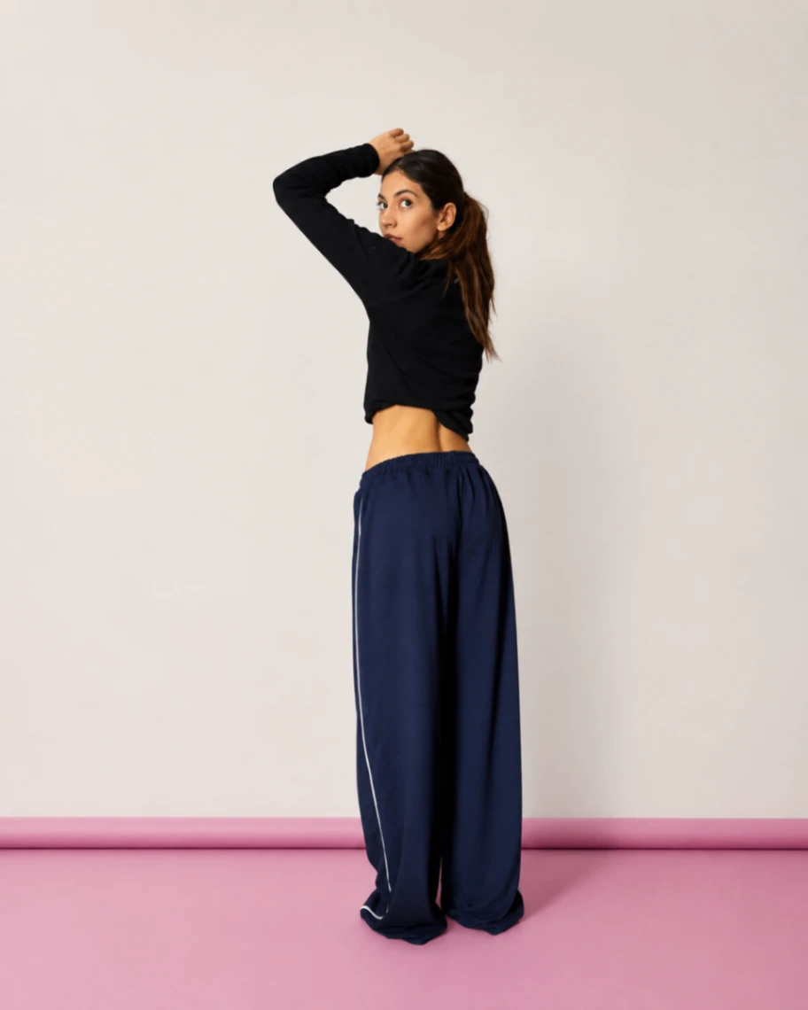 pantalon oversize unisex gris