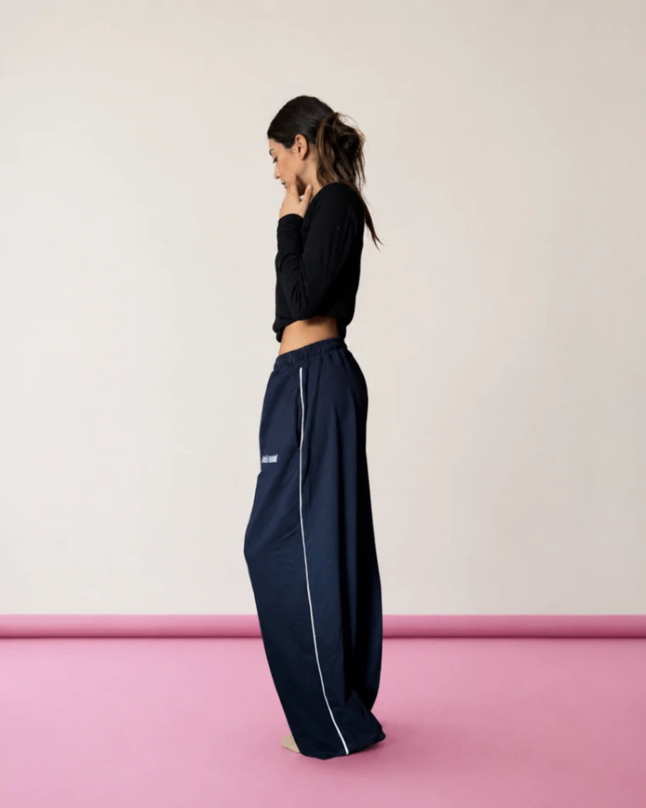 pantalon oversize mujer gris
